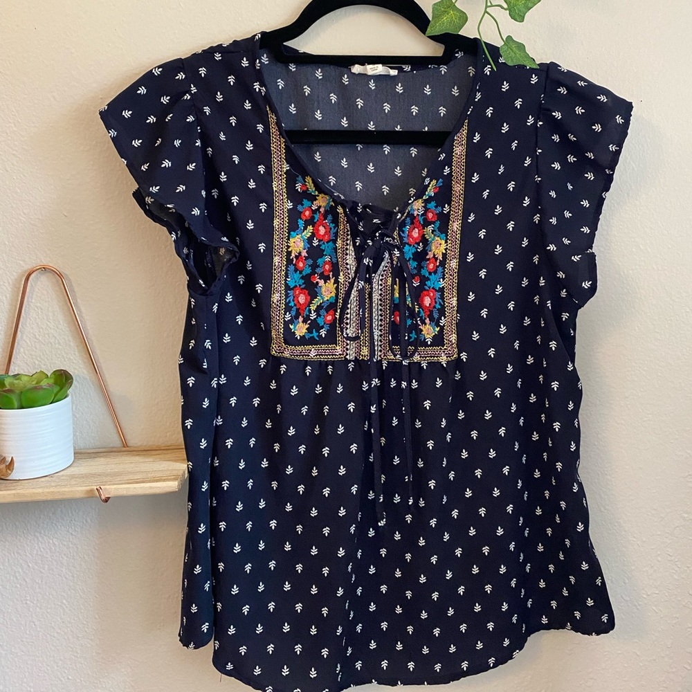 Embroidered Top